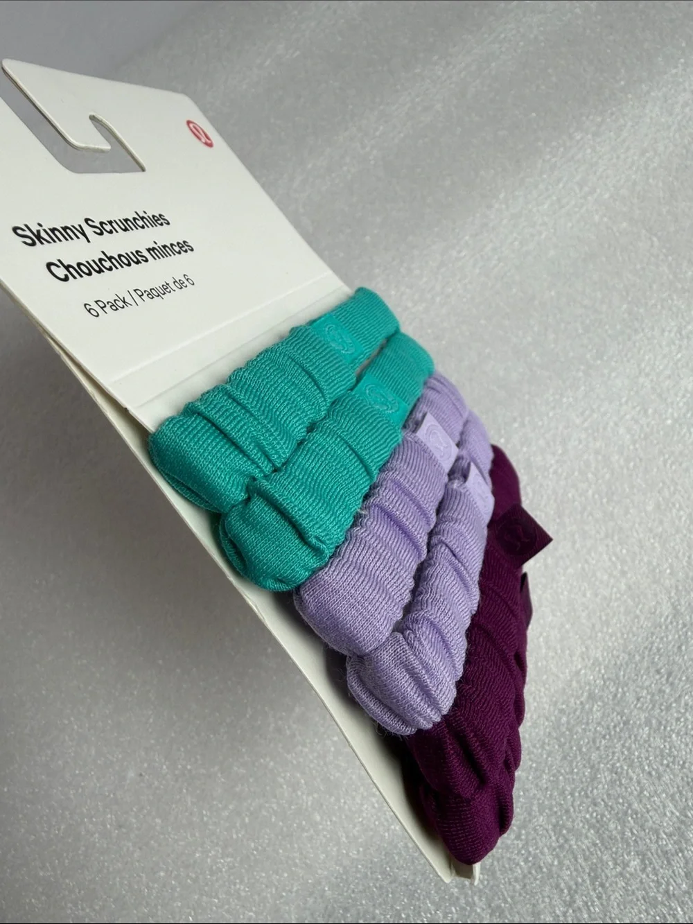 🆕 LULULEMON Skinny Scrunchies 6 Pack NWT